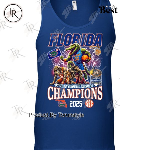 2025 SEC Men’s Basketball Tournament Champions Florida Gators Limited Edition T-Shirt