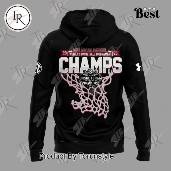 2025 South Carolina Gamecocks Women’s Basketball Tournament Champs Hoodie