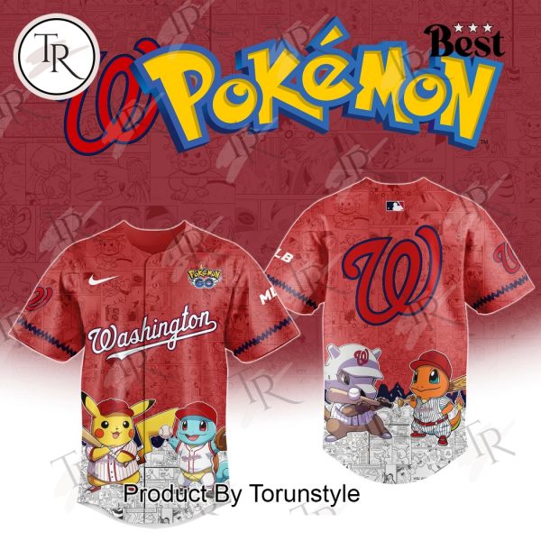 2025 Washington Nationals Pokemon Go Special Edition Baseball Jersey