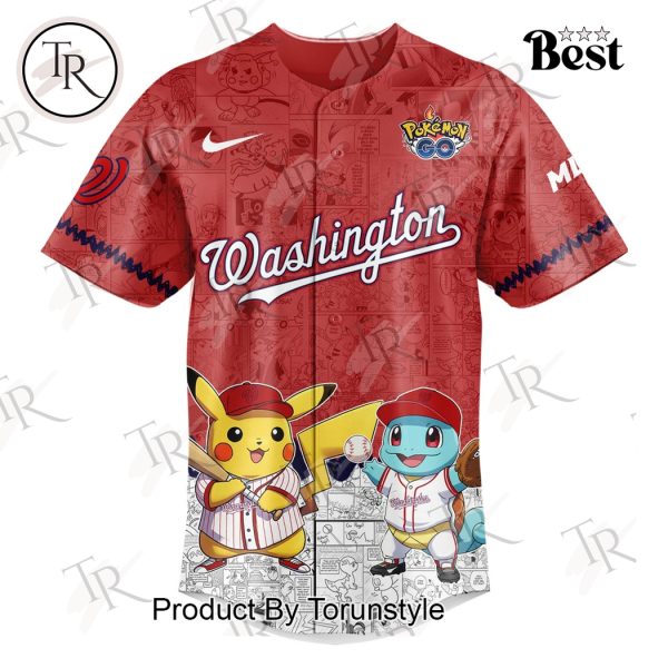 2025 Washington Nationals Pokemon Go Special Edition Baseball Jersey