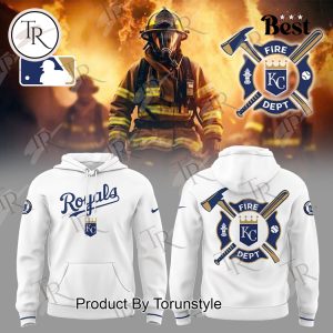 Kansas City Royals 2025 Firefighter Appreciation Night Limited Edition Hoodie – White