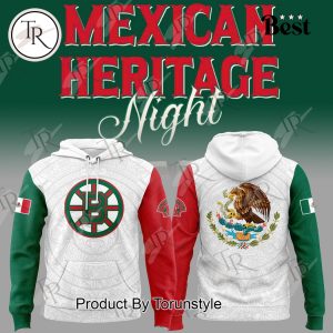 2025 Boston Bruins Mexican Heritage Night Custom Name Limited Edition Hoodie