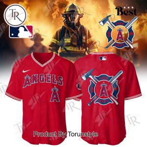 Los Angeles Angels 2025 Firefighter Appreciation Night Limited Edition Baseball Jersey