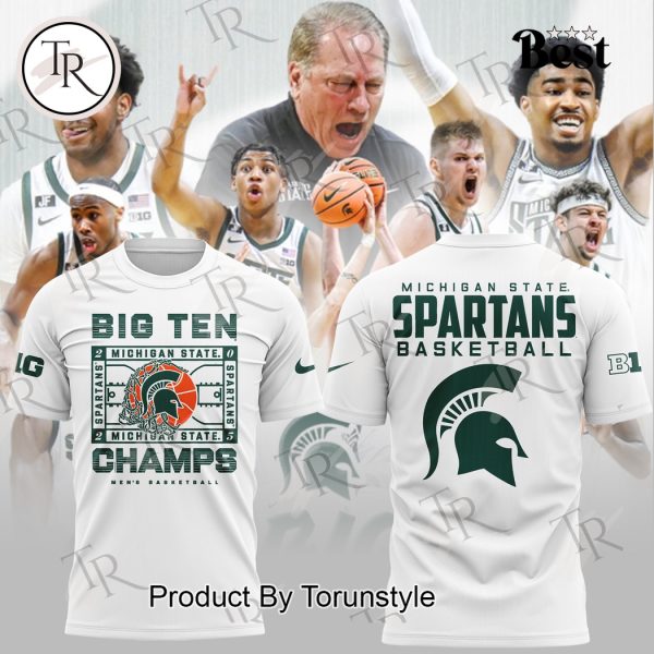 2025 Michigan State Spartans Basketball Big Ten Conference Men’s Basketball Champs Limited Edition Hoodie