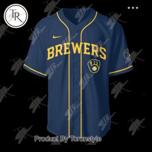 Milwaukee Brewers 2025 Firefighter Appreciation Night Limited Edition Baseball Jersey – Blue