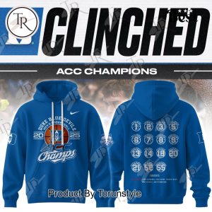 Duke Blue Devils Men’s Basketball 2025 ACC Champs Limited Edition Hoodie – Black