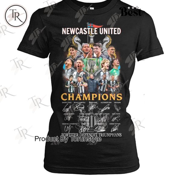 Newcastle United F.C Champions 2025 Fortiter Defendit Triumphans Limited Edition T-Shirt