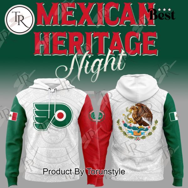 2025 Philadelphia Flyers Mexican Heritage Night Custom Name Limited Edition Hoodie