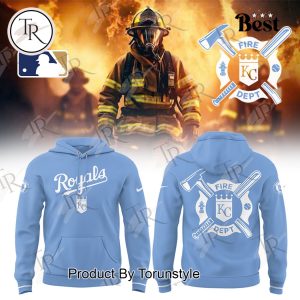 Kansas City Royals 2025 Firefighter Appreciation Night Limited Edition Hoodie – Blue