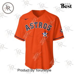 Houston Astros 2025 Firefighter Appreciation Night Limited Edition Baseball Jersey – Orange