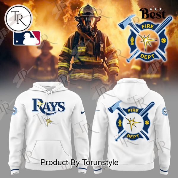 Tampa Bay Rays 2025 Firefighter Appreciation Night Limited Edition Hoodie – White