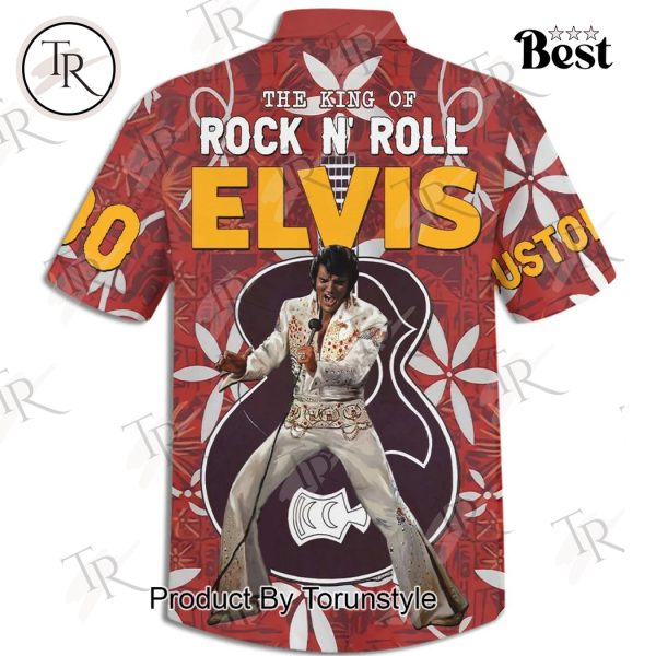 The King Of Rock And Roll Elvis Presley 2025 Custom Name Limited Edition Hawaiian Shirt