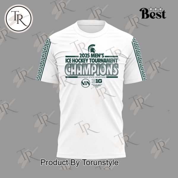 Big Ten Conference Men’s Ice Hockey Champs Michigan State Spartans Limited Edition Hoodie – White