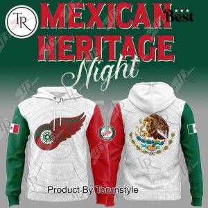 2025 Detroit Red Wings Mexican Heritage Night Limited Edition Hoodie