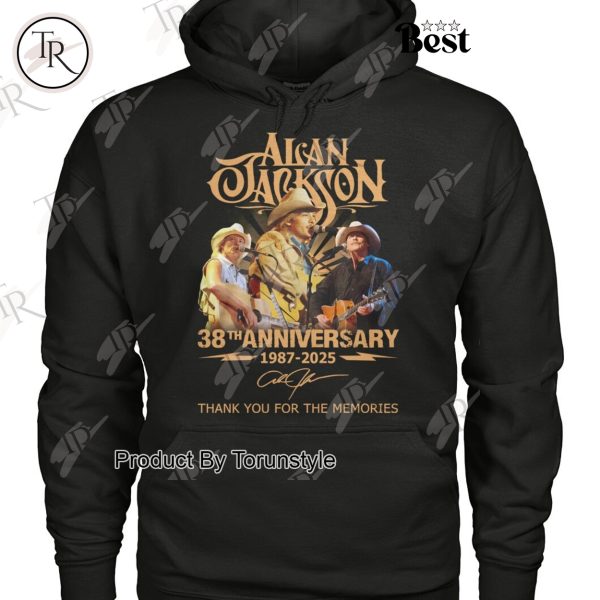 Alan Jackson 38th Anniversary 1987-2025 Thank You For The Memories T-Shirt