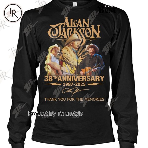 Alan Jackson 38th Anniversary 1987-2025 Thank You For The Memories T-Shirt