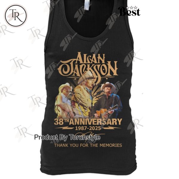 Alan Jackson 38th Anniversary 1987-2025 Thank You For The Memories T-Shirt