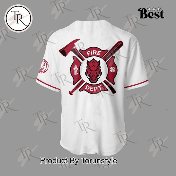 Arkansas Razorback 2025 Firefighter Appreciation Night Limited Edition Baseball Jersey