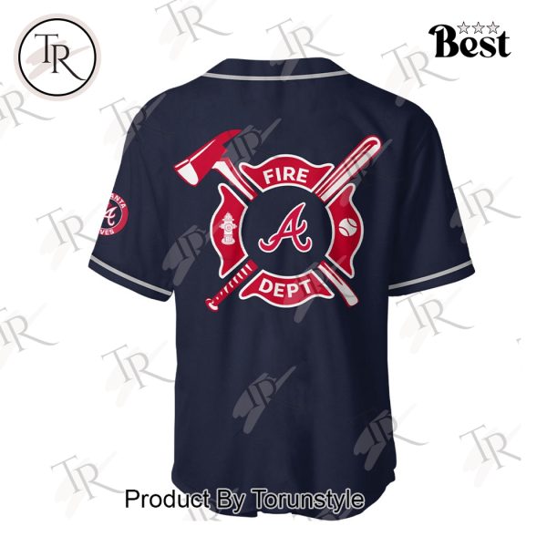 Atlanta Braves 2025 Firefighter Appreciation Night Limited Edition Baseball Jersey