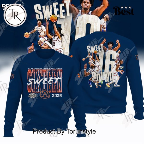 Auburn Tigers NCAA Division I Men’s Basketball Sixteen Sweet Bound Limited Edition Hoodie – Blue
