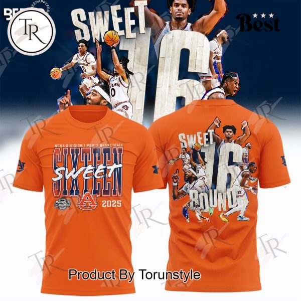 Auburn Tigers NCAA Division I Men’s Basketball Sixteen Sweet Bound Limited Edition Hoodie – Orange