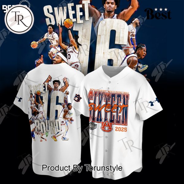 Auburn Tigers NCAA Division I Men’s Basketball Sixteen Sweet Bound Limited Edition Hoodie – White