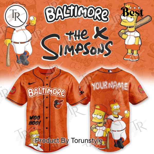 Baltimore Orioles The Simpsons Heritage 2025 Custom Name Limited Edition Baseball Jersey
