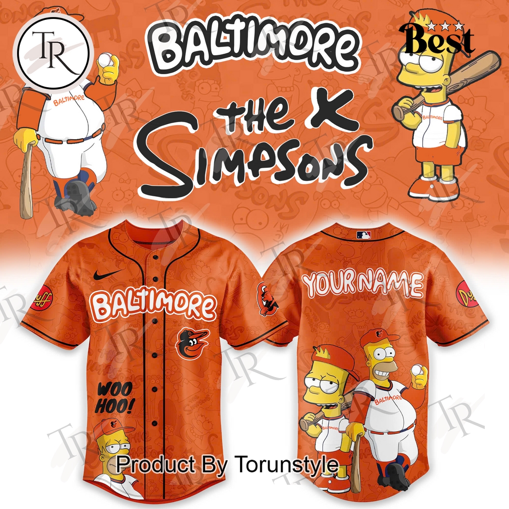 Baltimore Orioles The Simpsons Heritage 2025 Custom Name Limited Edition Baseball Jersey Baltimore Orioles The Simpsons Heritage 2025 Custom Name Limited Edition Baseball Jersey
