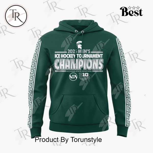 Big Ten Conference Men’s Ice Hockey Champs Michigan State Spartans Limited Edition Hoodie – Green