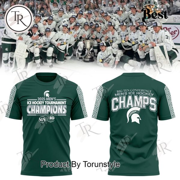 Big Ten Conference Men’s Ice Hockey Champs Michigan State Spartans Limited Edition Hoodie – Green