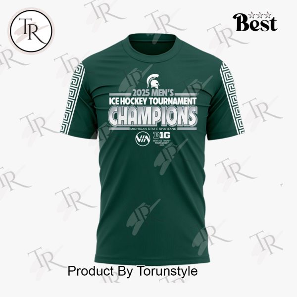 Big Ten Conference Men’s Ice Hockey Champs Michigan State Spartans Limited Edition Hoodie – Green