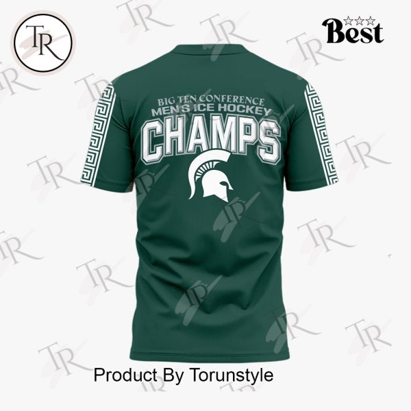Big Ten Conference Men’s Ice Hockey Champs Michigan State Spartans Limited Edition Hoodie – Green
