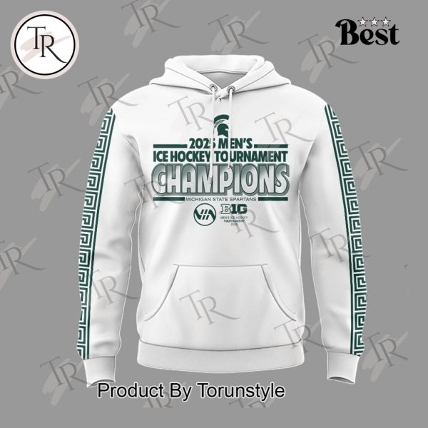 Big Ten Conference Men’s Ice Hockey Champs Michigan State Spartans Limited Edition Hoodie – White
