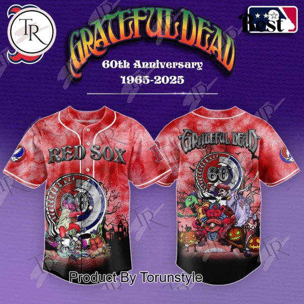 Boston Red Sox x Grateful Dead 60th Anniversary 1965-2025 Limited Edition Baseball Jersey