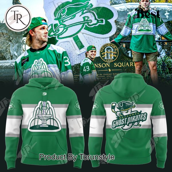 Savannah Ghost Pirates 2025 St. Patrick’s Day Limited Edition Hoodie