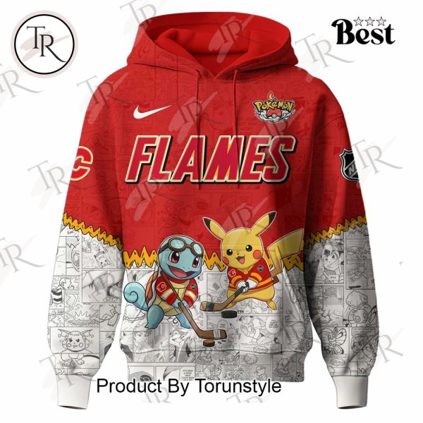 Calgary Flames 2025 Pokemon Limited Edition Hoodie