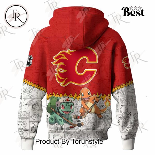 Calgary Flames 2025 Pokemon Limited Edition Hoodie