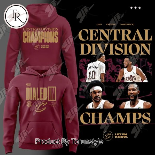 Central Devision Champions Cleveland Cavaliers 2025 Limited Edition Hoodie