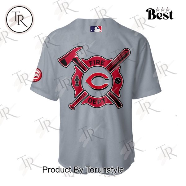 Cincinnati Reds Firefighter Appreciation Night 2025 Limited Edition Baseball Jersey