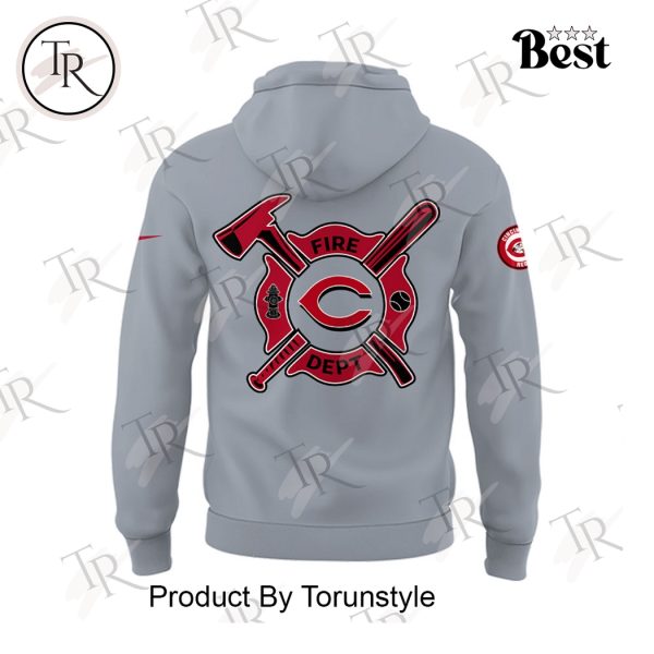 Cincinnati Reds Firefighter Appreciation Night 2025 Limited Edition Hoodie