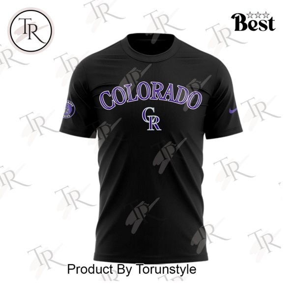 Colorado Rockies 2025 Firefighter Appreciation Night Limited Edition Hoodie – Black