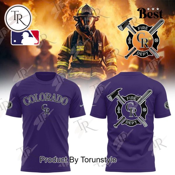 Colorado Rockies 2025 Firefighter Appreciation Night Limited Edition Hoodie – Purple