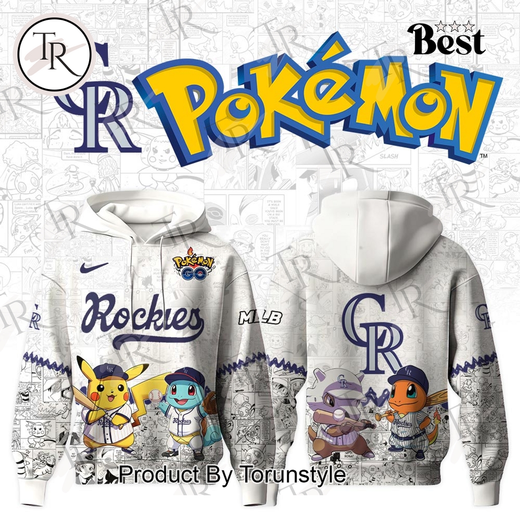 Colorado Rockies 2025 Pokemon Go New Limited Edition Hoodie Colorado Rockies 2025 Pokemon Go New Limited Edition Hoodie