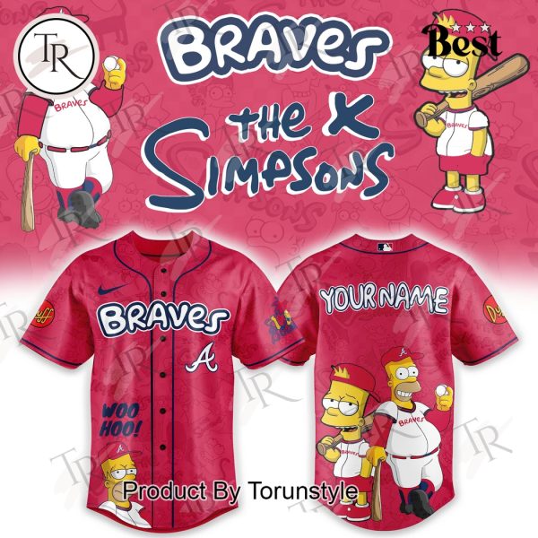 Atlanta Braves The Simpsons Heritage 2025 Custom Name Limited Edition Baseball Jersey
