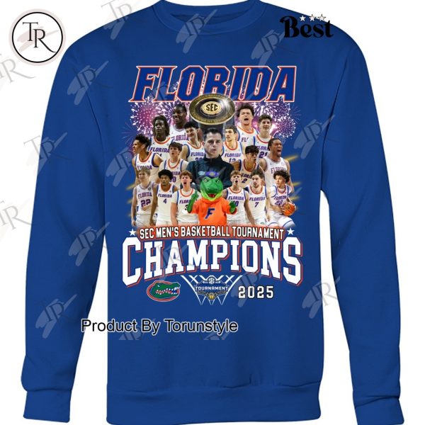 Florida Gators SEC Men’s Basketball Tournament Champions 2025 Limited Edition T-Shirt