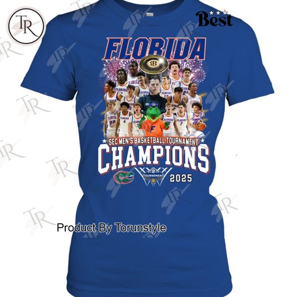 Florida Gators SEC Men’s Basketball Tournament Champions 2025 Limited Edition T-Shirt