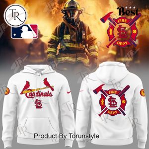 St. Louis Cardinals Firefighter Appreciation Night 2025 Limited Edition Hoodie – White