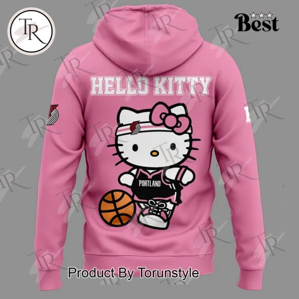 Portland Trail Blazers 2025 Hello Kitty Night Hoodie