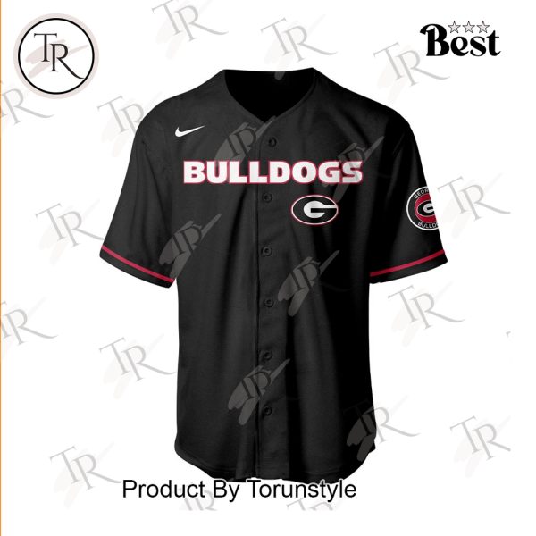 Georgia Bulldogs Firefighter Appreciation Night 2025 Limited Edition Baseball Jersey – Black