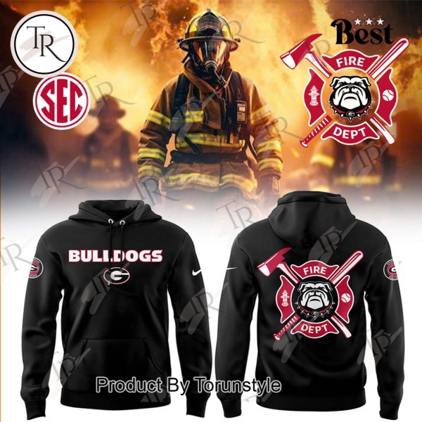 Georgia Bulldogs Firefighter Appreciation Night 2025 Limited Edition Hoodie – Black